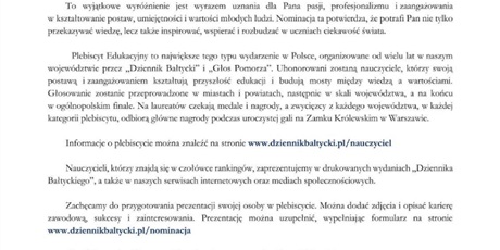 Powiększ grafikę: nominacja Pana Jakuba
